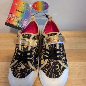 Rainbow Black and Gold Sneakers Girls Size 1 Brand New with tag from Rainbow Hig